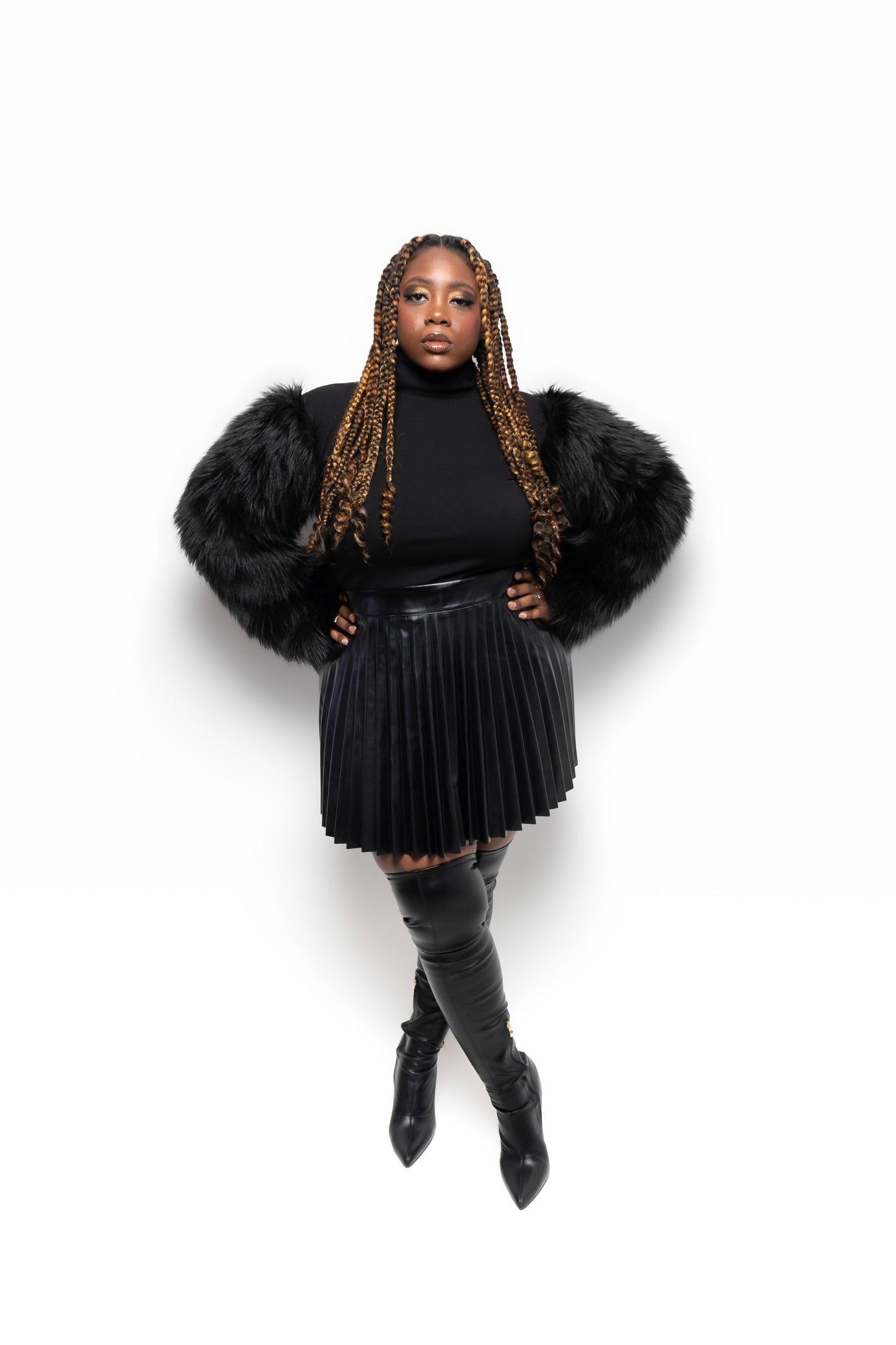 "Fierce & Fluffy Cropped Top"